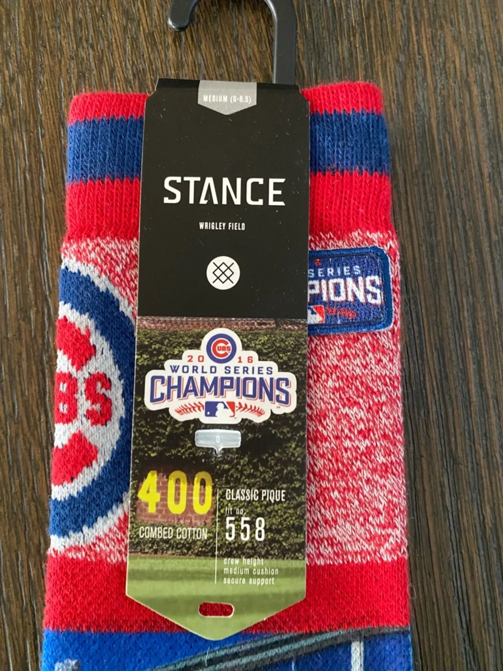 Stance 2019 World Series Chicago Cubs Wrigley Field Crew Socks - Picture 5 of 6